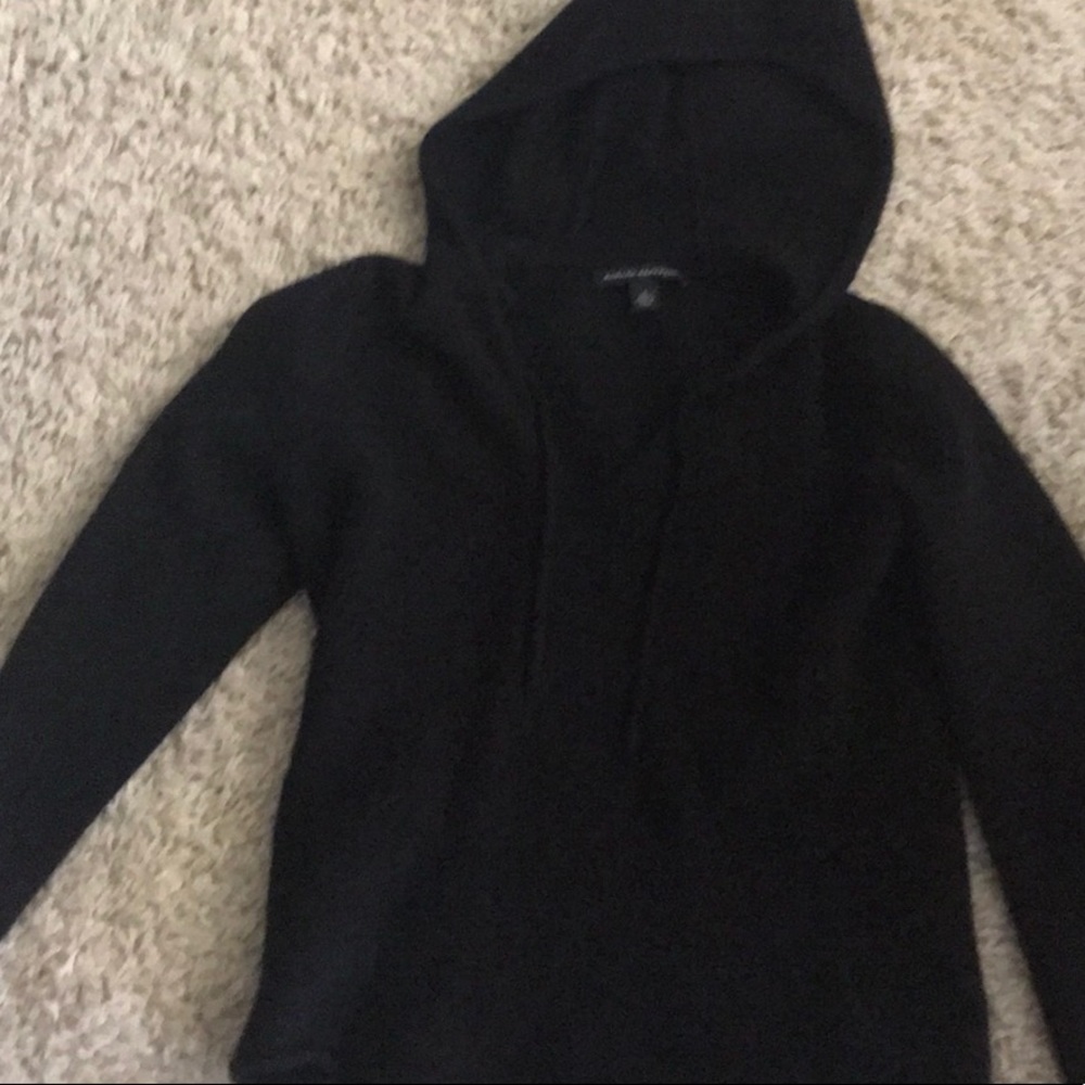 Fuzzy hooded sweater